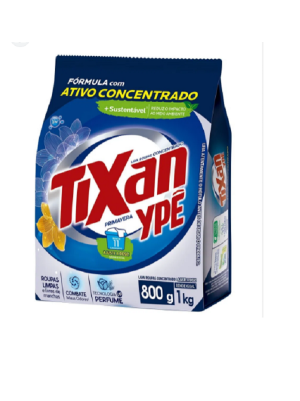 LAVA ROUPA PO CONCENTRADO 800G (RENDE 1KG) -  TIXAN