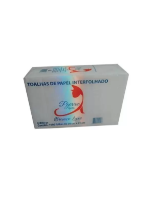 PAPEL TOALHA BRANCO LUXO - 1.000UN -  PIERRE