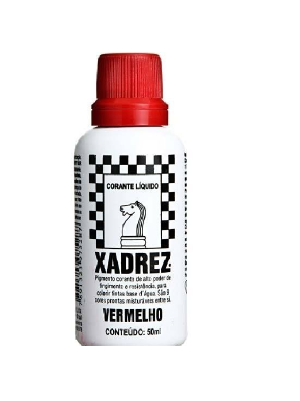 CORANTE LIQUIDO VERMELHO 50ML XADREZ