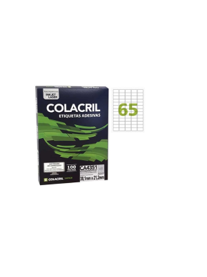 ETIQUETA CA4351 COLACRIL 38,1X21,2  CX.C/65100