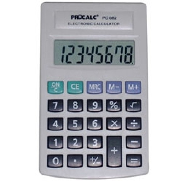 CALCULADORA 8 DÍGITOS PC082 - PROCALC