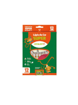 LAPIS 12 CORES JUMBO SUPER +APONT.LEO&LEO