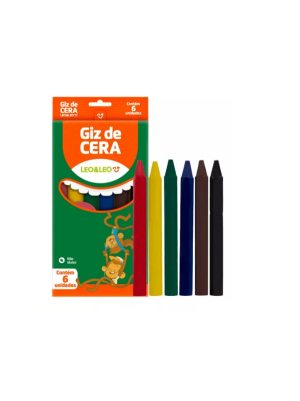 GIZ DE CERA 6 CORES LEO&LEO