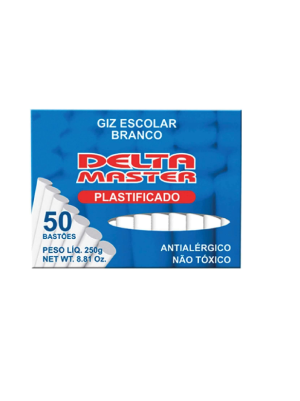 GIZ PLASTIFICADO BRANCO 500UN - DELTA