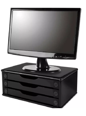 SUPORTE P/ MONITOR BLACK PIANO C/PRETO 3 GV