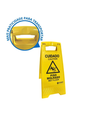 PLACA SINALIZADORA PISO MOLHADO - ROMHER