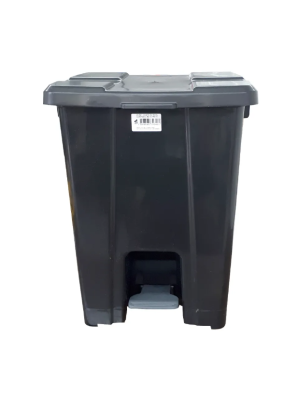 LIXEIRA PLAST. QUADRADO 25L C/ PEDAL PRETO