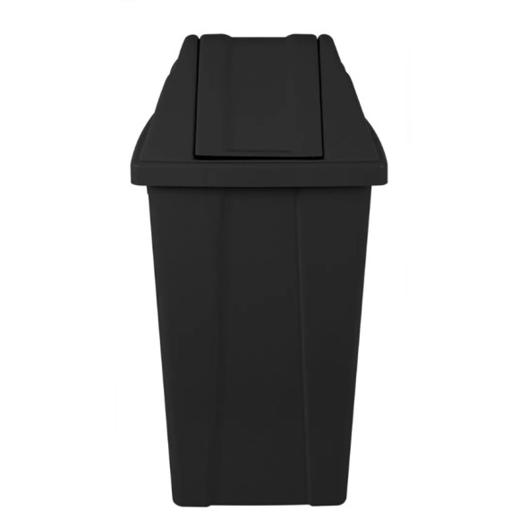 LIXEIRA QUADRADA BASCULANTE 25L PRETA