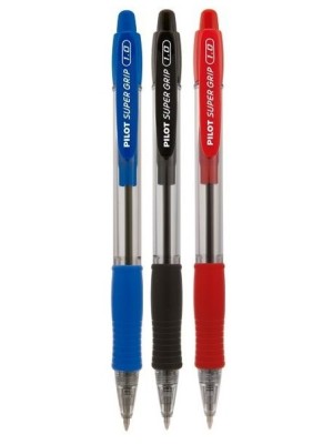 CANETA ESFEROGRÁFICA SUPER GRIP MÉDIA AZUL- PILOT