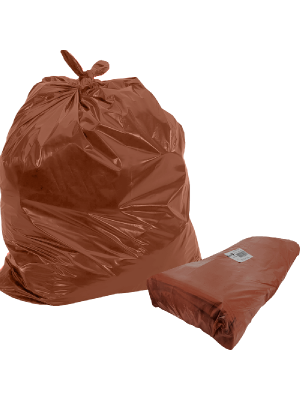 SACO LIXO 200LT 100UN. MARROM