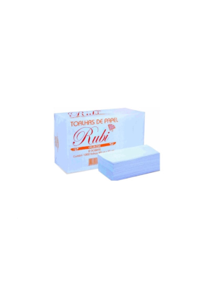 PAPEL TOALHA 100% CELULOSE - 1.000FLS -  RUBI