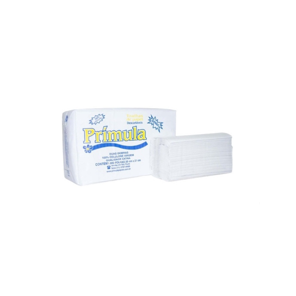 PAPEL TOALHA FOLHA SIMPLES 100% CELULOSE - 1.000FLS -  PRÍMULA