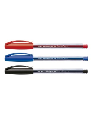 CANETA ESFEROGRÁFICA TRILUX VERMELHA- FABER-CASTELL