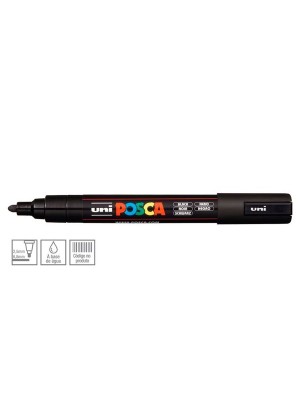 CANETA POSCA PC-5M PRETA - UNI-BALL