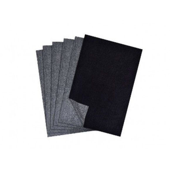 CARBONO PAPEL PRETO 100FL ACERTEX