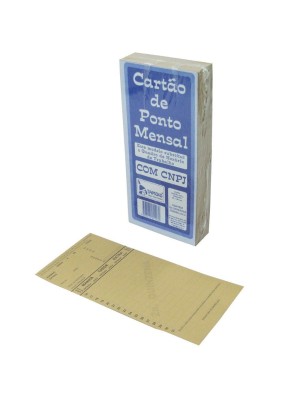 CARTÃO DE PONTO MENSAL - 100FLS - TAMOIO