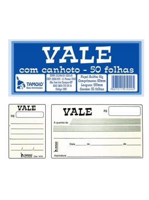 VALE COM CANHOTO - TAMOIO
