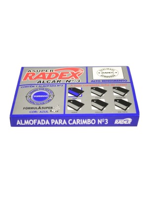 ALMOFADA PARA CARIMBO N.3 AZUL - RADEX
