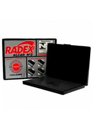 ALMOFADA PARA CARIMBO N.3 PRETA - RADEX