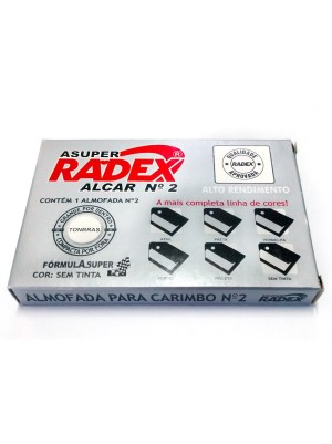 ALMOFADA CARIMBO N.3 SEM TINTA - RADEX
