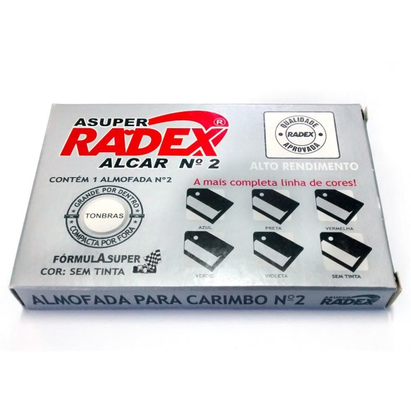 ALMOFADA CARIMBO N.3 SEM TINTA - RADEX