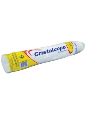 COPO DESCARTÁVEL 180ML - 100UN - CRISTALCOPO