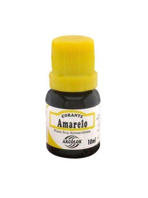 CORANTE LÍQUIDO AMARELO - 10ML - ARCOLOR