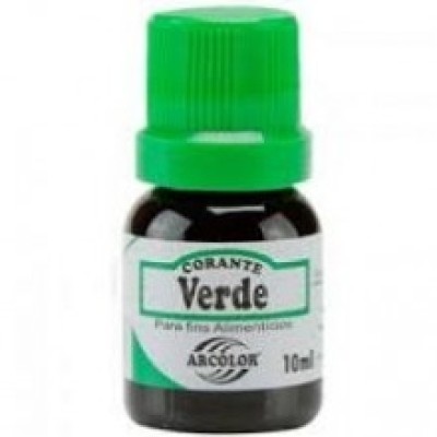 CORANTE LÍQUIDO VERDE - 10ML - ARCOLOR