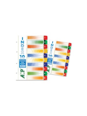 DIVISÓRIA PARA FICHÁRIO COLORIDA - 10UN - ACP