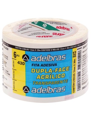 FITA DUPLA FACE - 12x30 - ADELBRAS