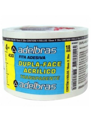FITA DUPLA FACE - 18x30 - ADELBRAS